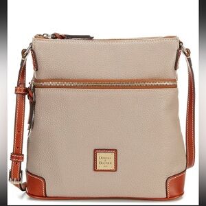 Dooney & Bourke Beige and Brown Crossbody Bag NWT